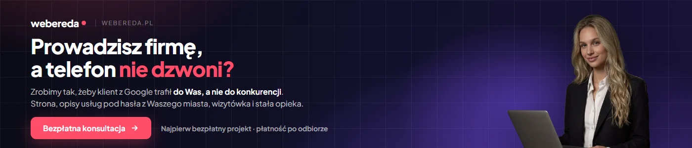 webereda.pl – strony internetowe dla firm, bezpłatna konsultacja