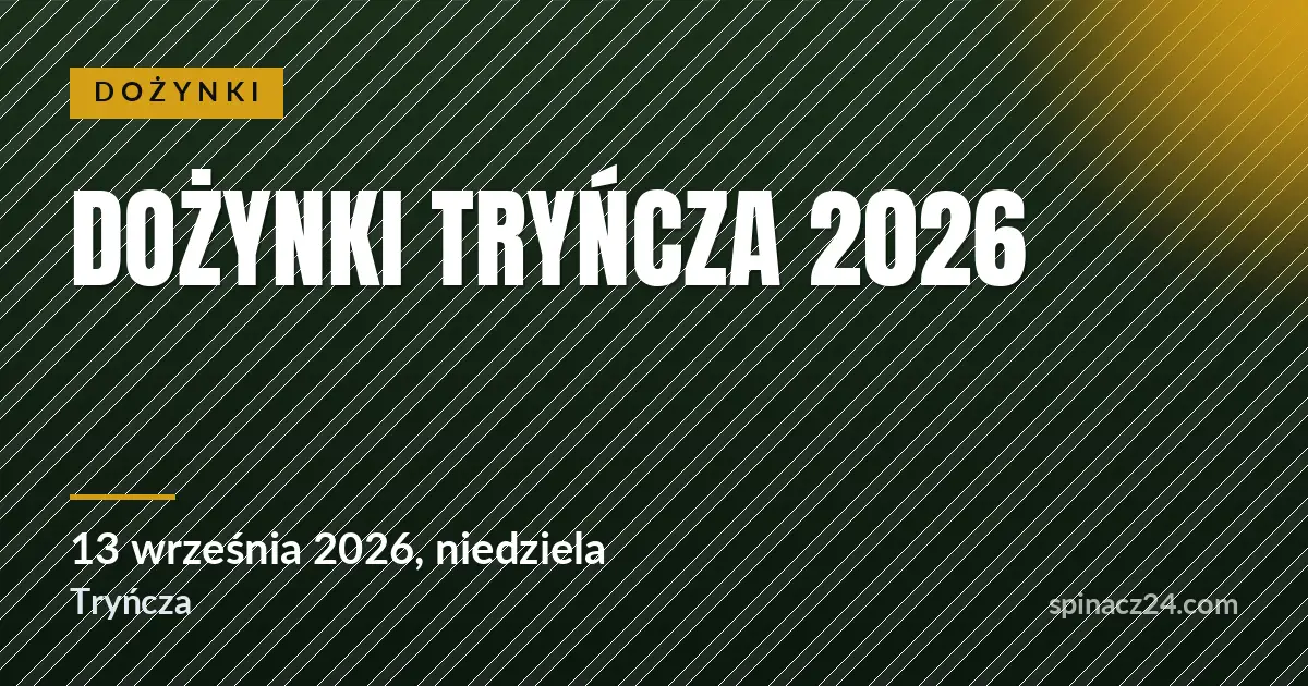 Plakat: Dożynki Tryńcza 2026