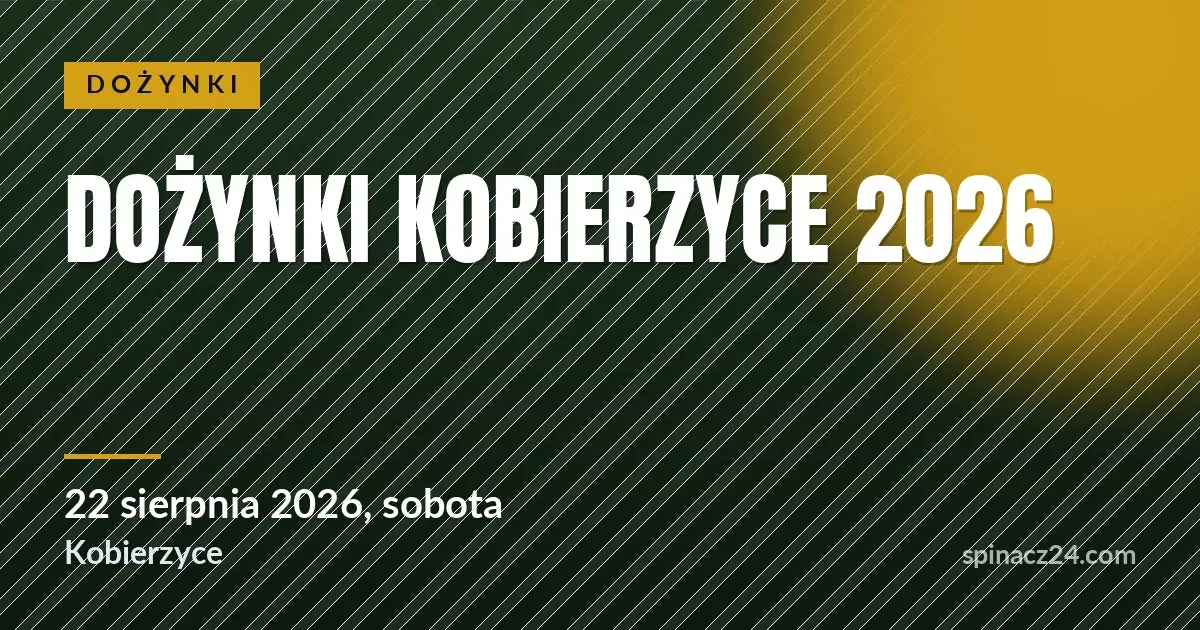 Plakat: Dożynki Kobierzyce 2026