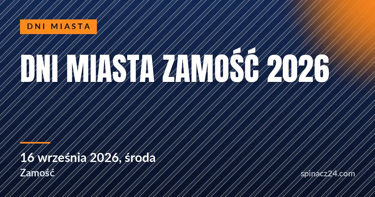 Plakat: Dni Miasta Zamość 2026