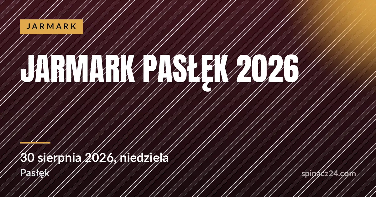 Plakat: Jarmark Pasłęk 2026
