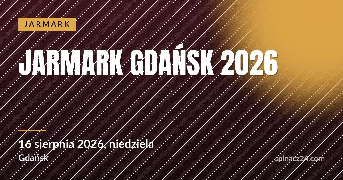 Plakat: Jarmark Gdańsk 2026