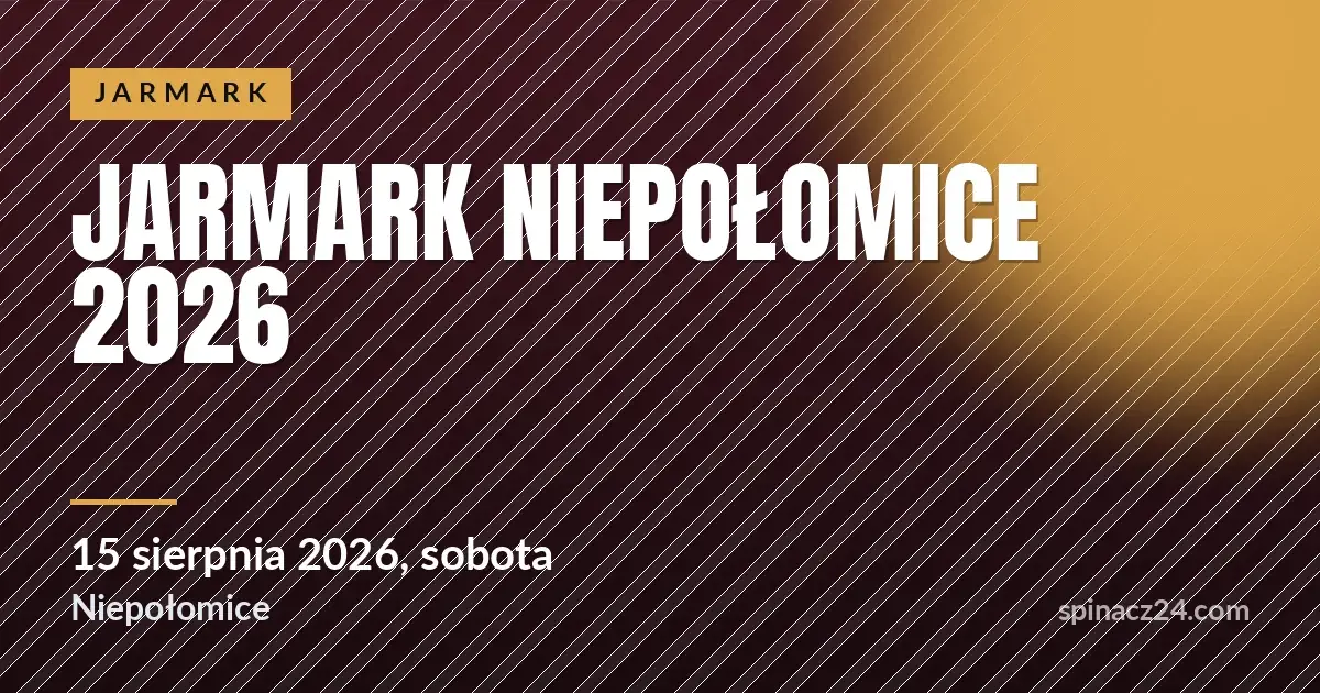 Plakat: Jarmark Niepołomice 2026