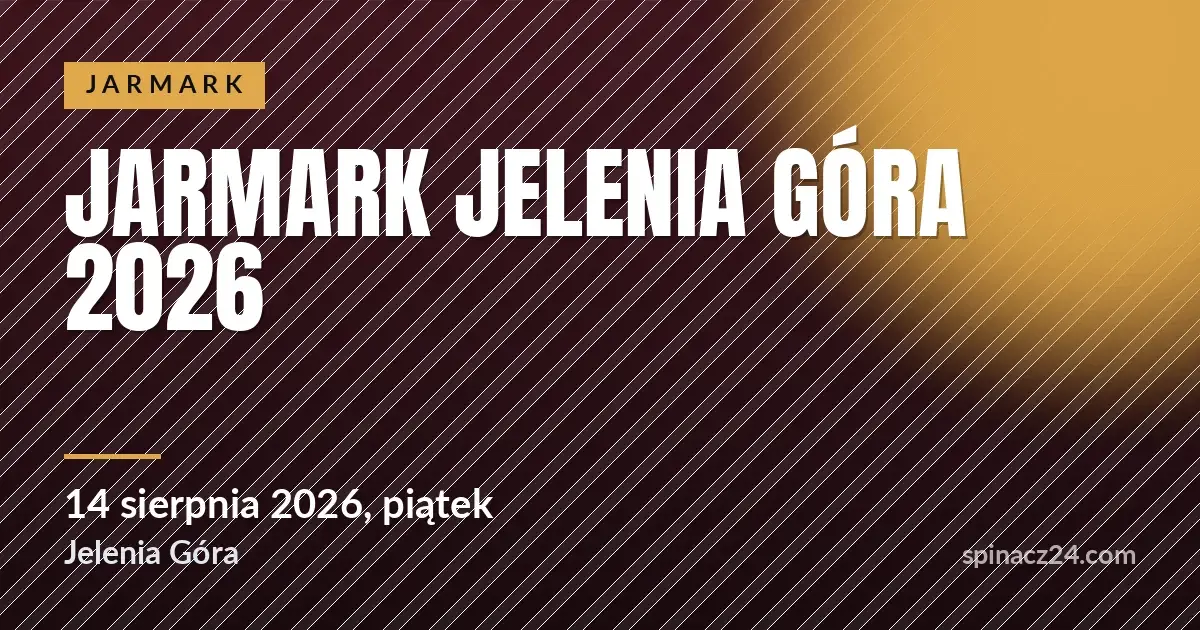 Plakat: Jarmark Jelenia Góra 2026