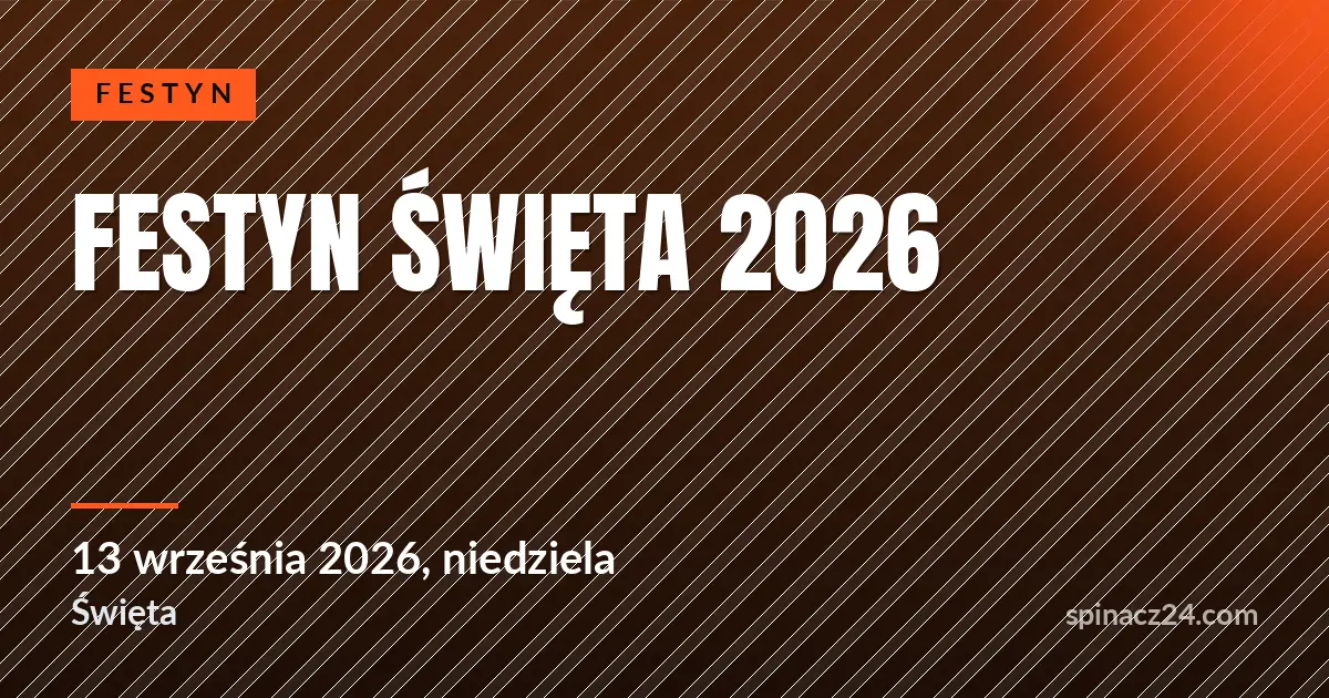 Plakat: Festyn Święta 2026
