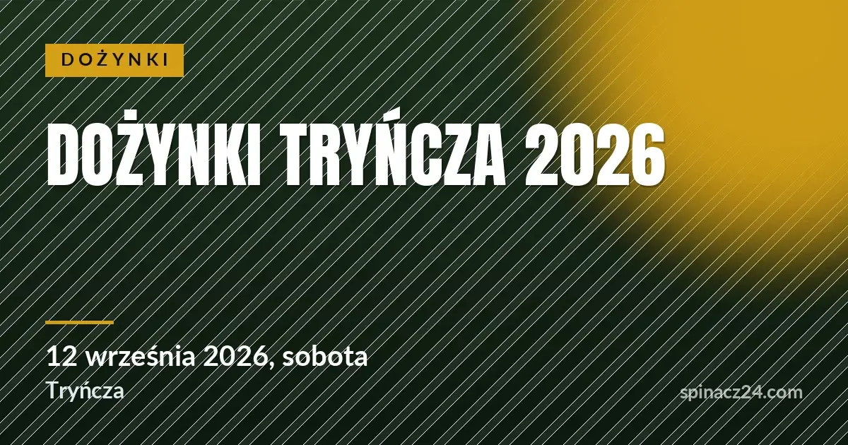 Plakat: Dożynki Tryńcza 2026