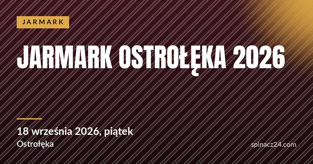 Plakat: Jarmark Ostrołęka 2026