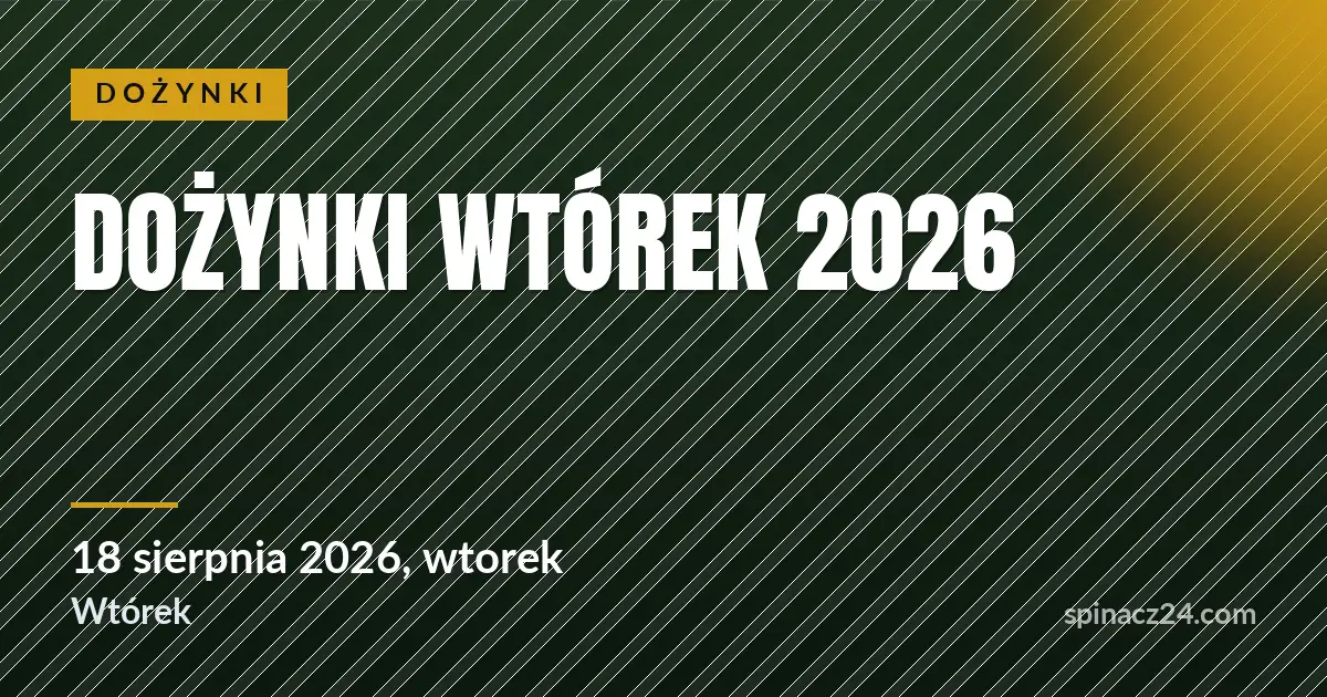 Plakat: Dożynki Wtórek 2026