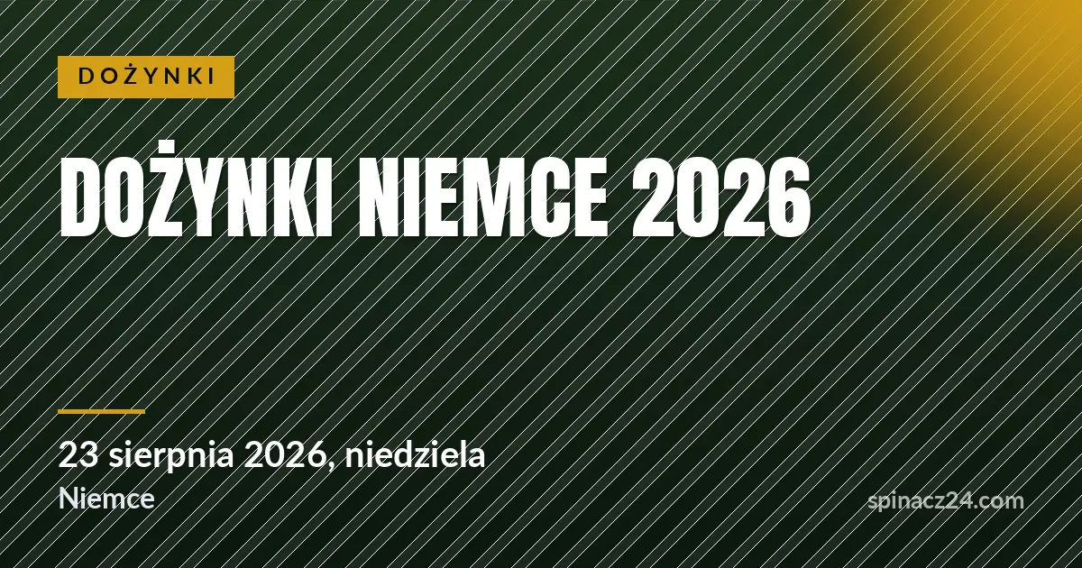 Plakat: Dożynki Niemce 2026
