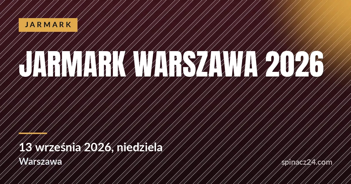 Plakat: Jarmark Warszawa 2026