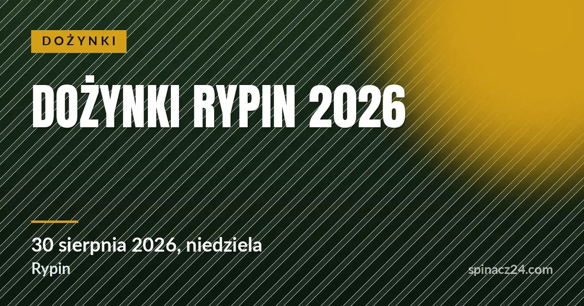 Plakat: Dożynki Rypin 2026