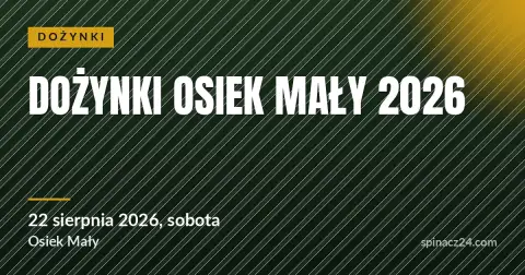 Plakat: Dożynki Osiek Mały 2026