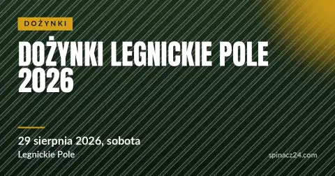 Plakat: Dożynki Legnickie Pole 2026
