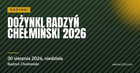 Plakat: Dożynki Radzyń Chełmiński 2026