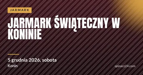 Plakat: Jarmark Świąteczny w Koninie
