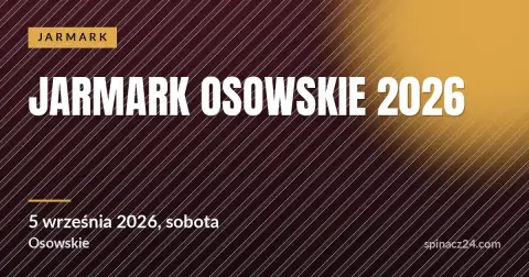 Plakat: Jarmark Osowskie 2026