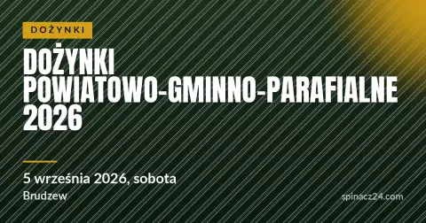 Plakat: Dożynki Powiatowo-Gminno-Parafialne 2026