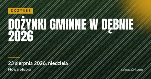 Plakat: Dożynki Gminne w Dębnie 2026