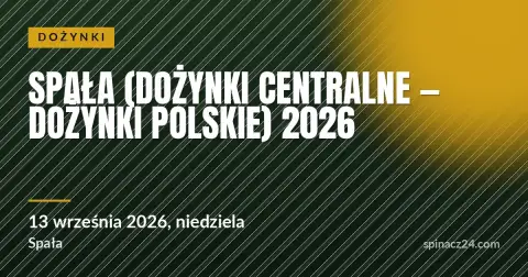 Plakat: Spała (Dożynki Centralne — Dożynki Polskie) 2026