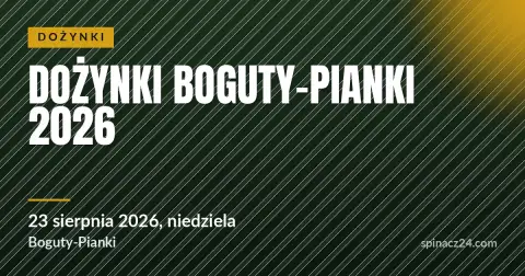 Plakat: Dożynki Boguty-Pianki 2026