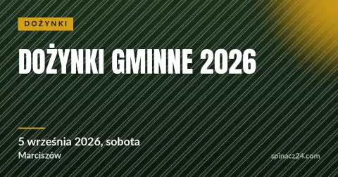 Plakat: Dożynki Gminne 2026