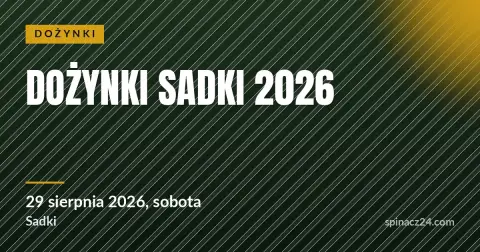 Plakat: Dożynki Sadki 2026