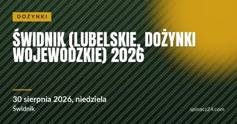 Plakat: Świdnik (lubelskie, dożynki wojewódzkie) 2026