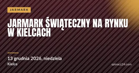 Plakat: Jarmark Świąteczny na Rynku w Kielcach