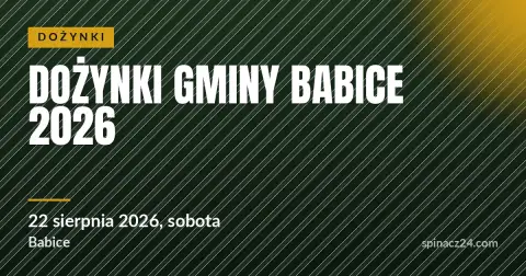 Plakat: Dożynki Gminy Babice 2026