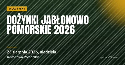 Plakat: Dożynki Jabłonowo Pomorskie 2026