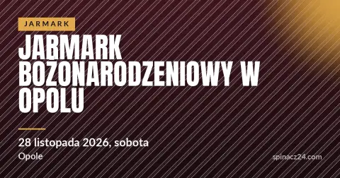 Plakat: Jarmark Bożonarodzeniowy w Opolu