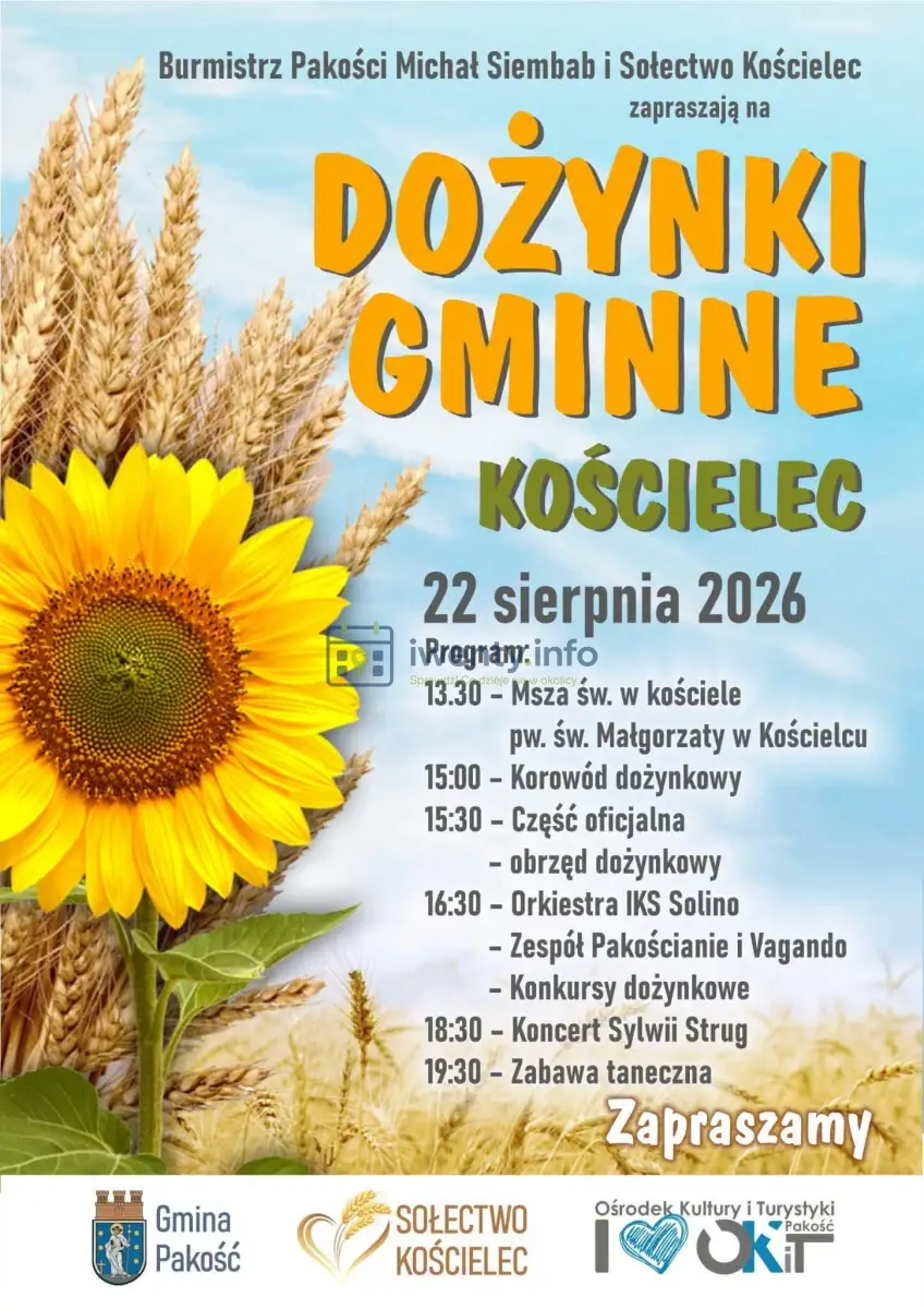 Dożynki Gminne 2026 w Kościelcu