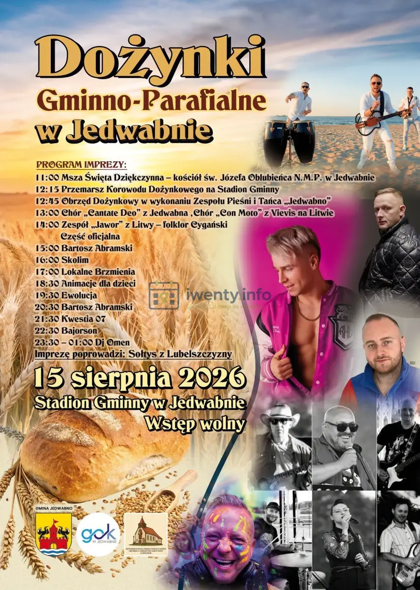 Plakat: Dożynki Gminno - Parafialne Jedwabno 2026